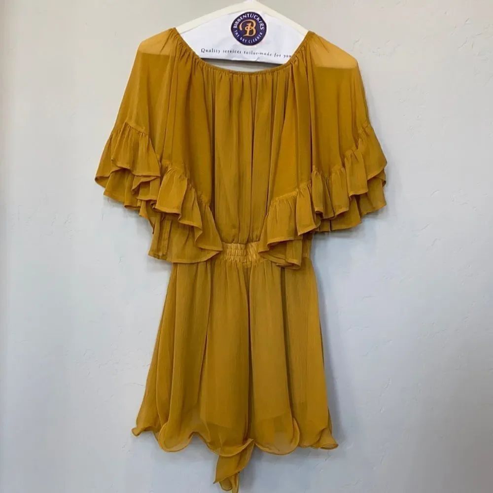 Revolve Endless Rose Mustard Romper - Picture 5 of 9
